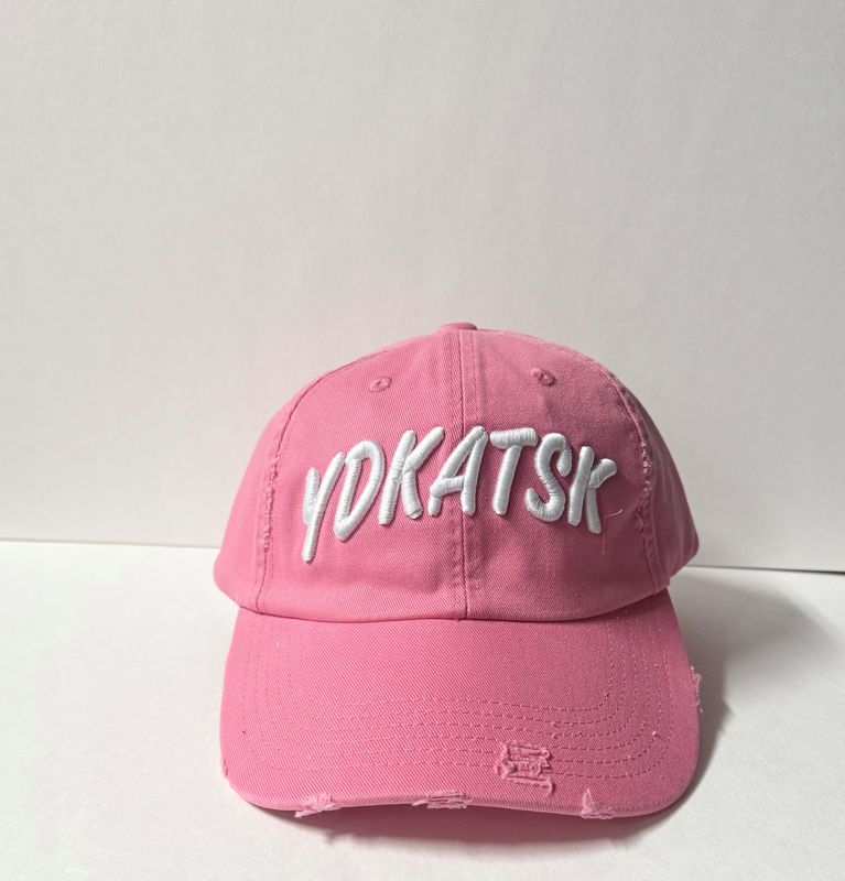 YDKATSK "PINK" Vintage Distressed Baseball Cap