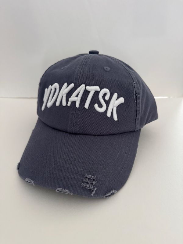 YDKATSK "SLATE BLUE" Vintage Distressed Baseball Cap