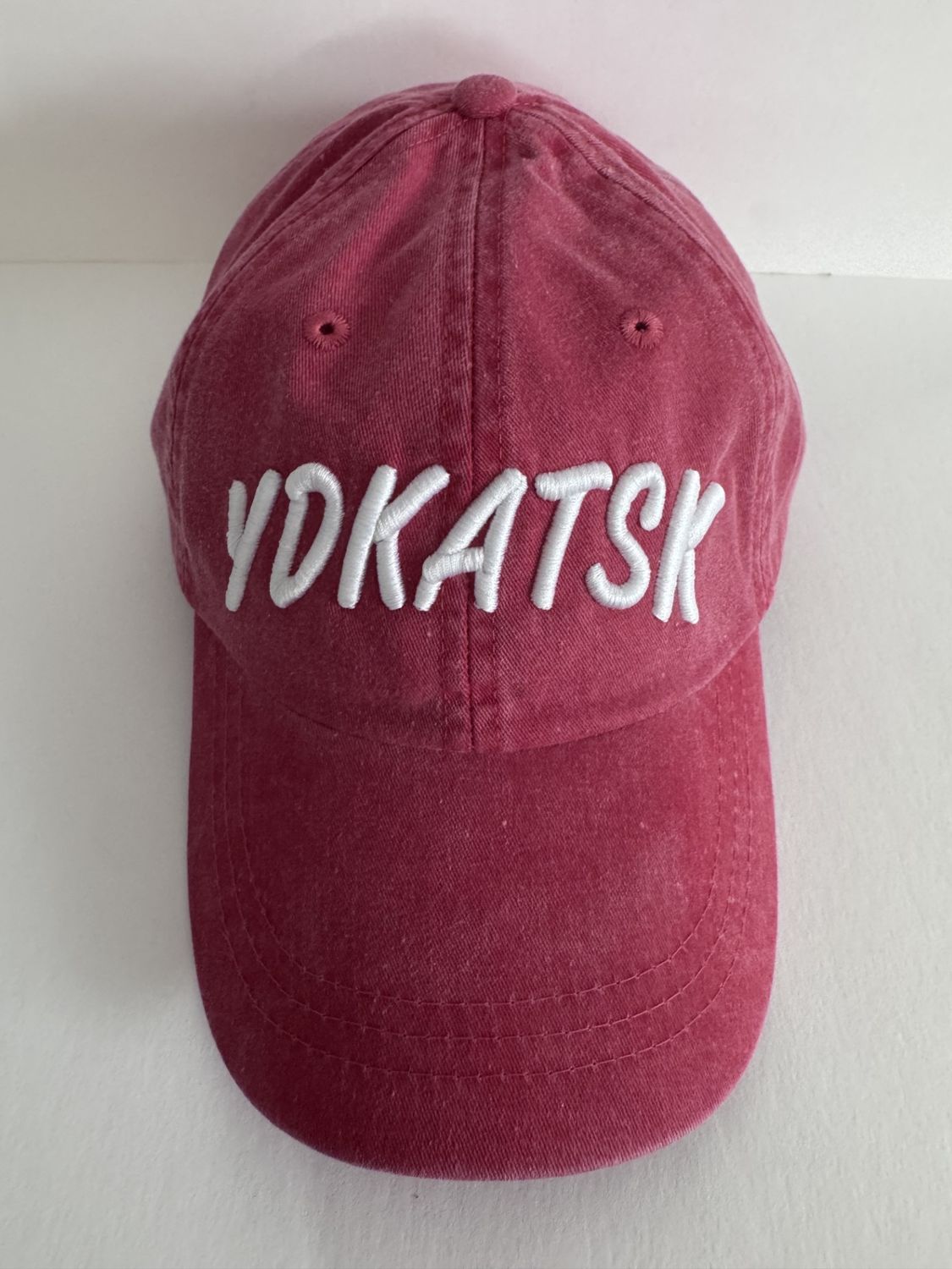 YDKATSK "NEW RED" Vintage Baseball Cap