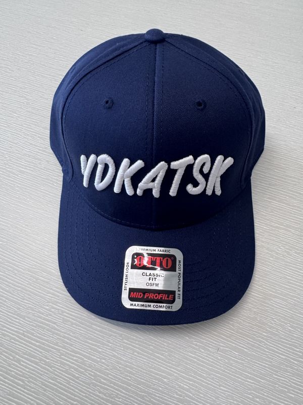 YDKATSK "Navy/White" 5-Panel Mid Profile Baseball Cap