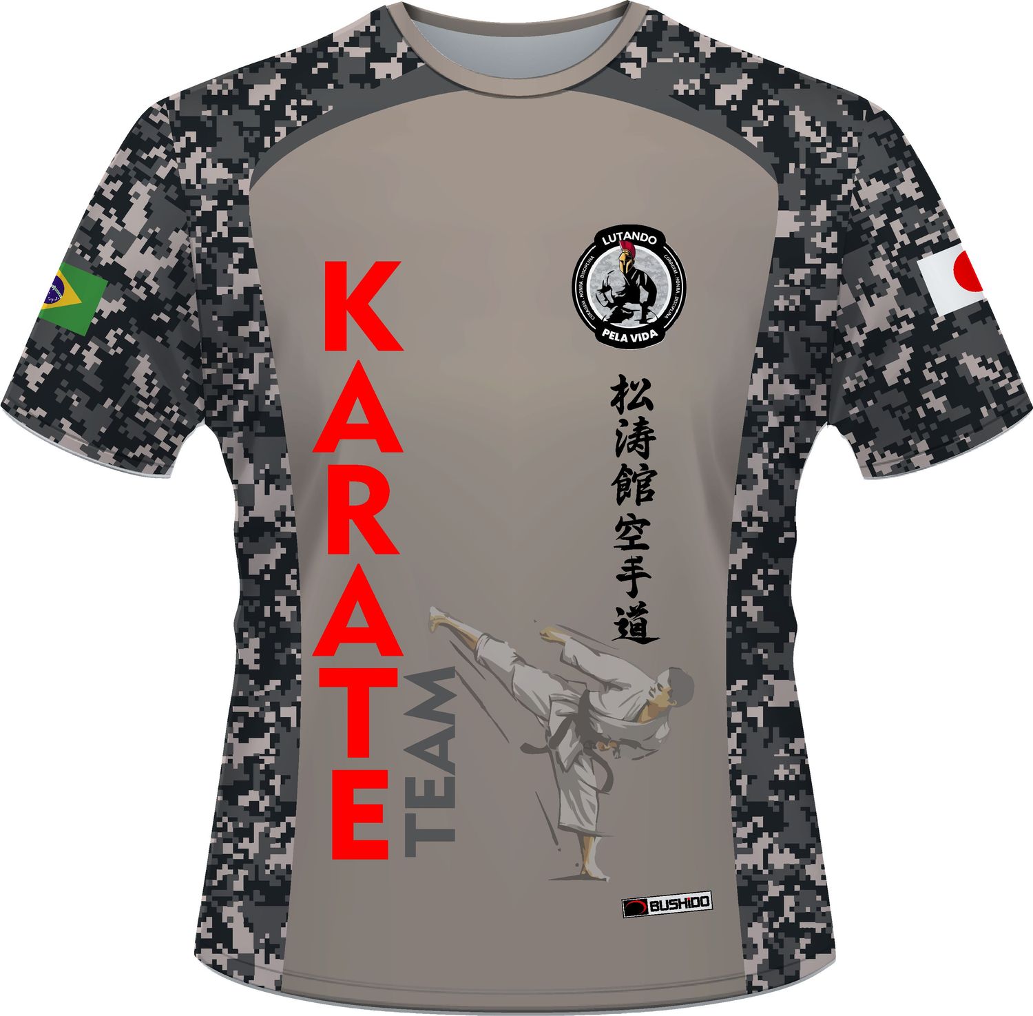 Camisa Karate Lutando Pela Vida