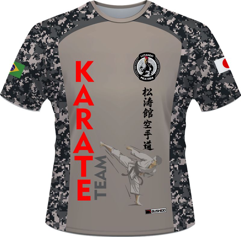 Camisa Karate Lutando Pela Vida