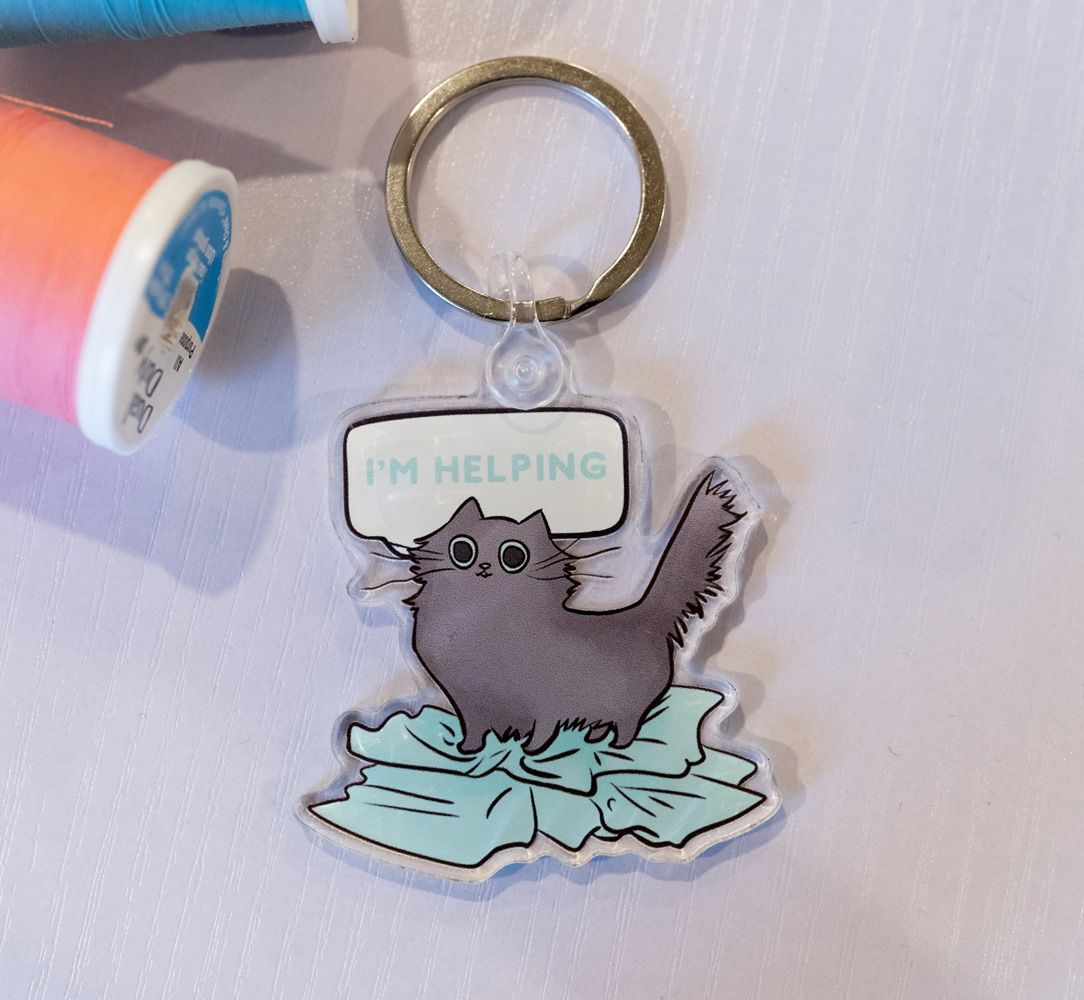 Acrylic Keychain: I&#39;m Helping