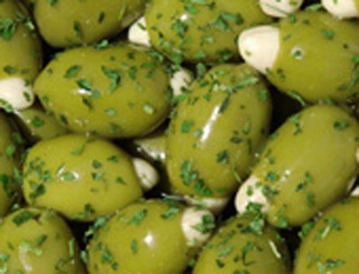 Cod. 052 Olive verdi grandi 
ripiene alle mandorle ohne Stein