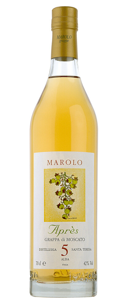 Grappa di Moscato Après
Marolo
Grappa di Moscato Après
Marolo