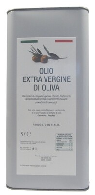 Olio Extra Vergine di Oliva 
100% italiano Frantoio Sant'Agata 

