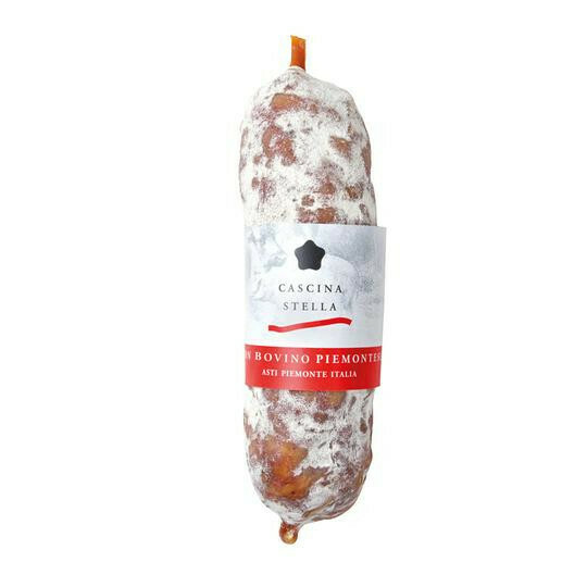 Salame Piccolo con Fassone ca.180g
Cascina Stella Salame Piccolo con Fassone ca.180g
Cascina Stella