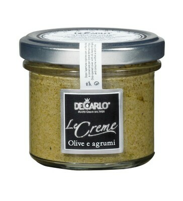 Crema di Olive verdi agli agrumi 
DE CARLO