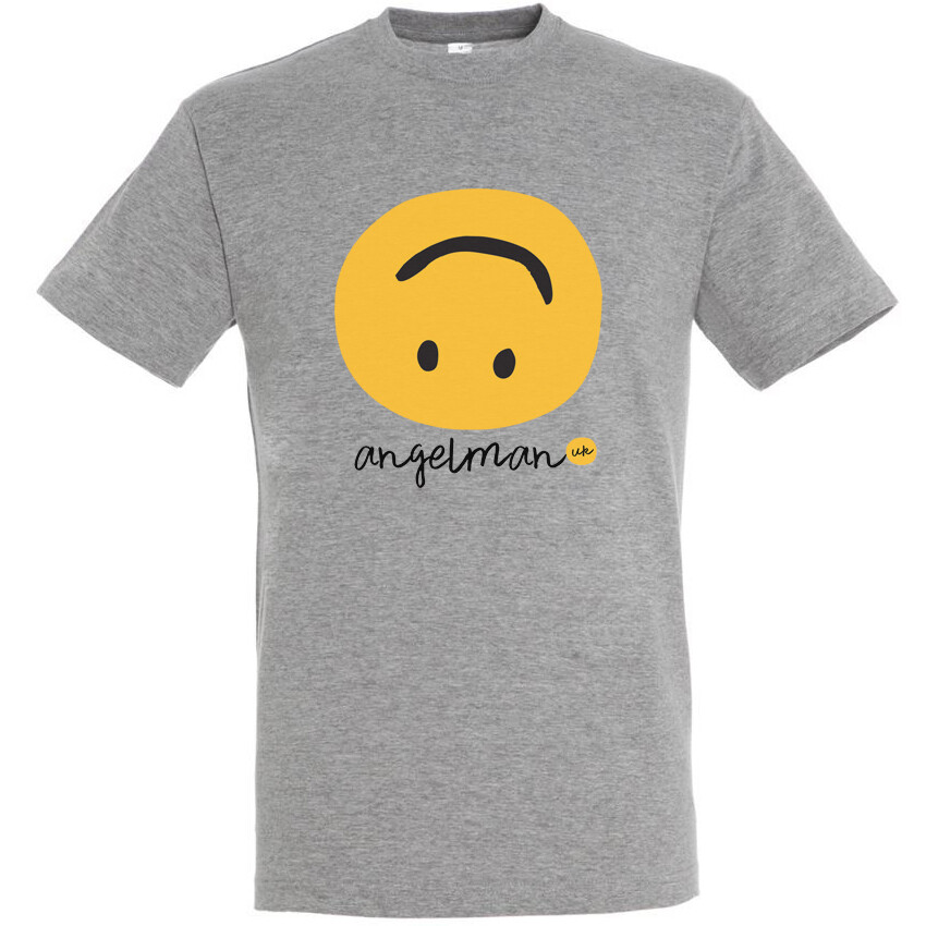 PRE ORDER - Grey T Shirt smiley design