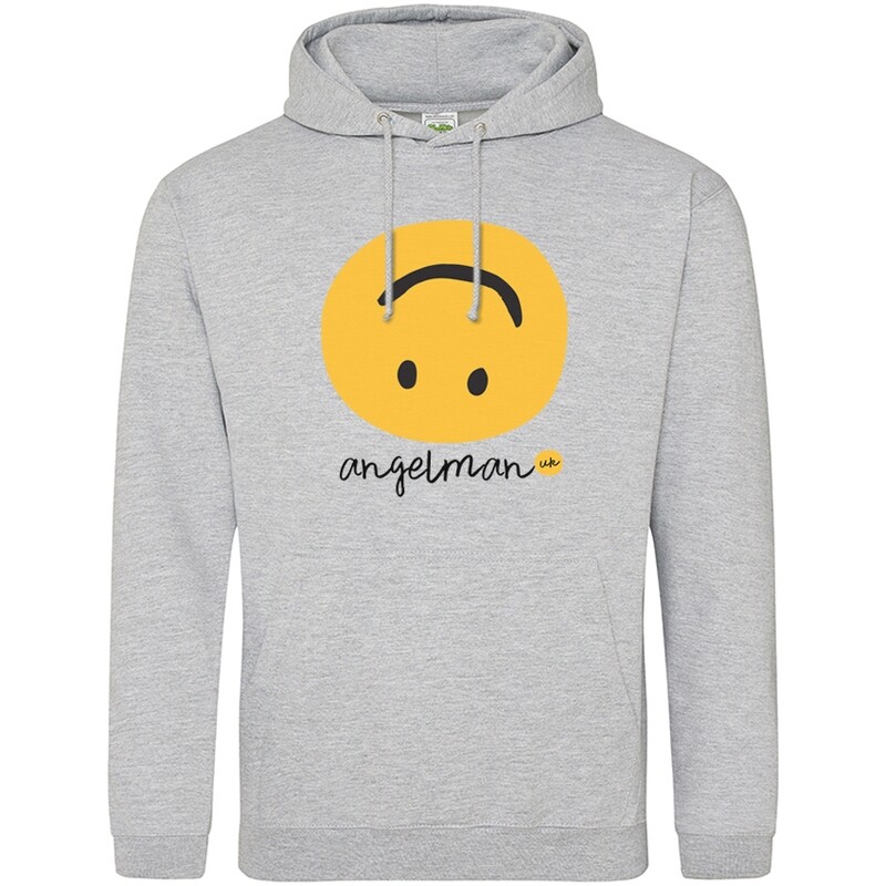 LIMITED EDITION Grey Hoodie smiley design