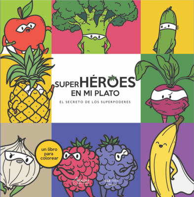 Libro "Super héroes de mi plato"