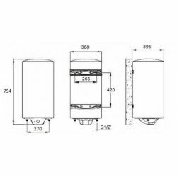 TERMO ELÉCTRICO 50 L NOFER SB N 50