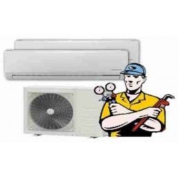 INSTALACIÓN BÁSICA  AIRE ACONDICIONADO 2x1