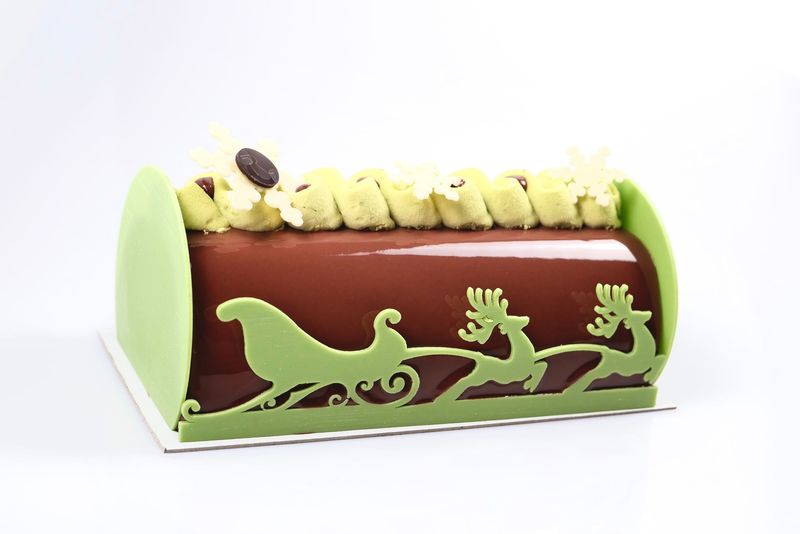 Bûche Royale Chocolat Pistache