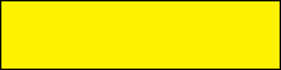 1" X 4" Yellow/Black Letters