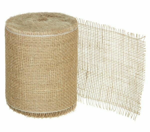 Jute Wickelstreifen, 15 cm breit, 25 m lang Jute Wickelstreifen, 15 cm breit, 25 m lang