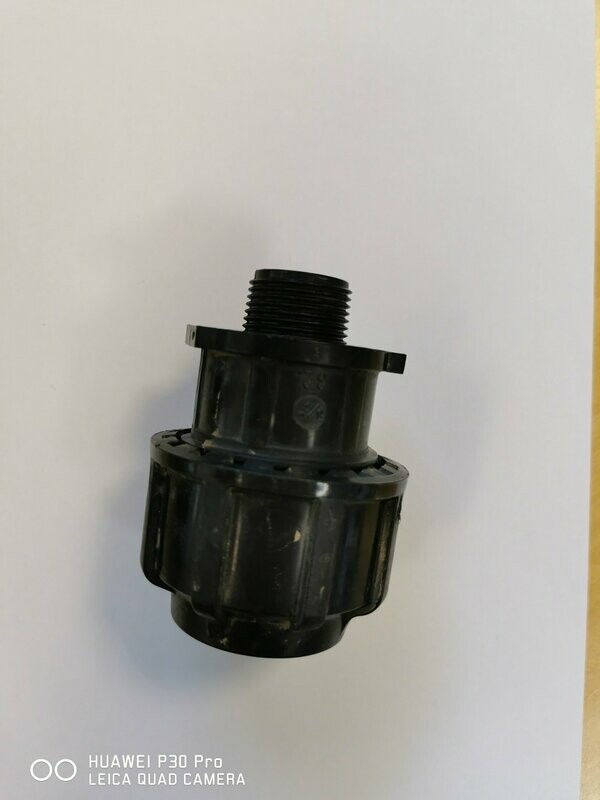 PE-Verbinder 25 mm x R ¾ PE-Verbinder 25 mm x R ¾" AG, gerade
