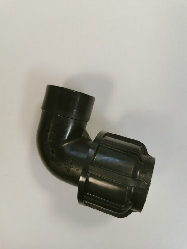 PE-Verbinder 25 mm x R ¾ PE-Verbinder 25 mm x R ¾" IG, 90°