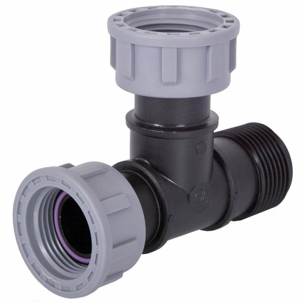 Verteiler 1-fach 1" AG x 1"IG x 1" IG