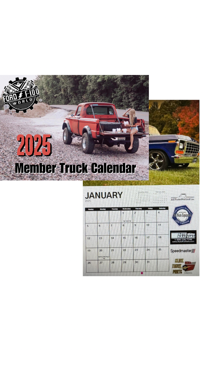 2025 FORDF100WORLD's Member Calendar