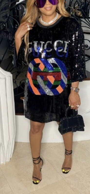 One size sequins top/dress