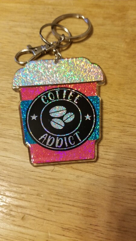 Coffee Addict Keychain