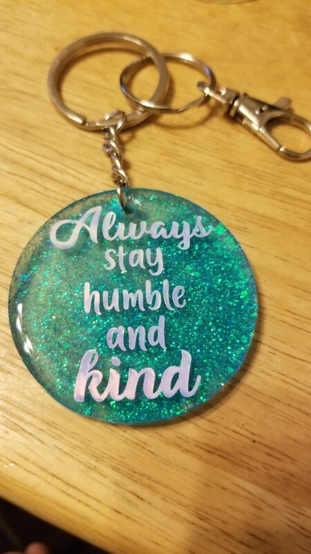 Stay humble keychain