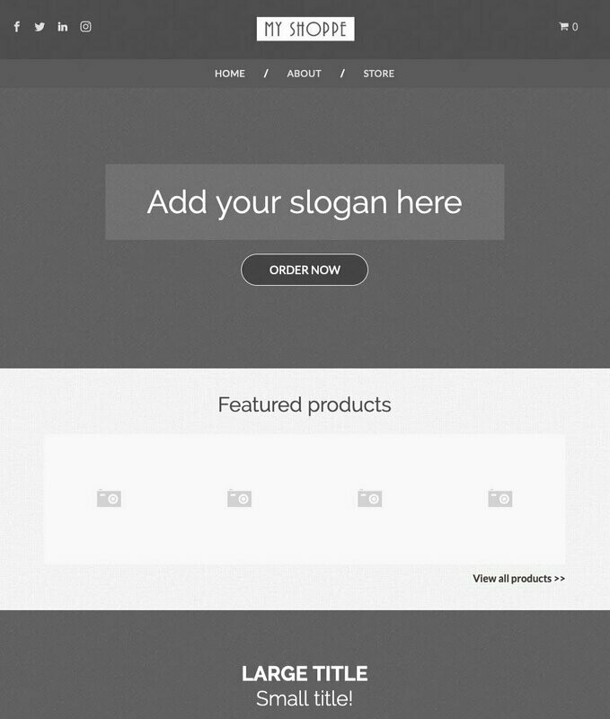 Blank Template Store