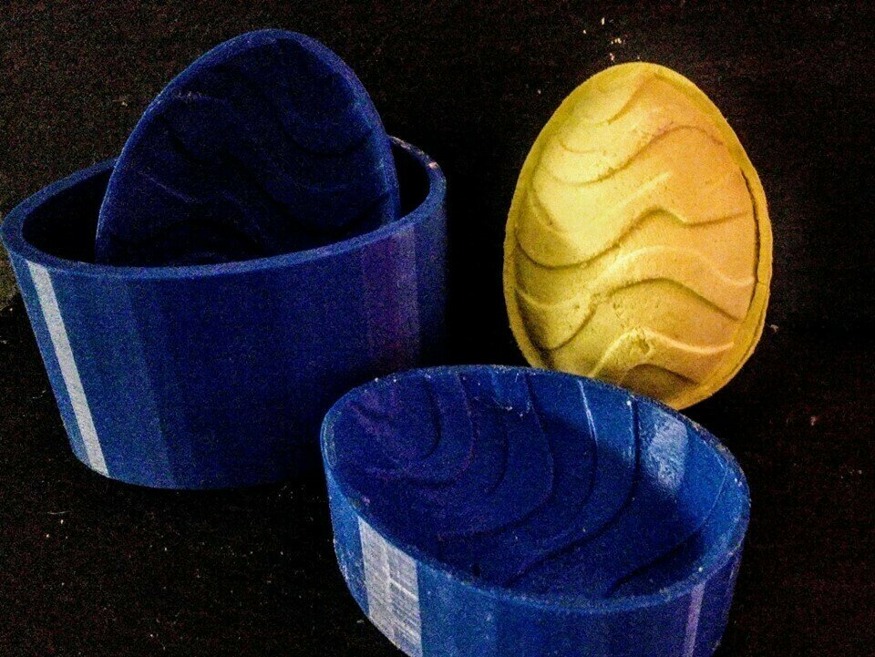 Wavy Egg
All 3d moulds are made to order. 
can take up to 10 working days lead time at busy periods