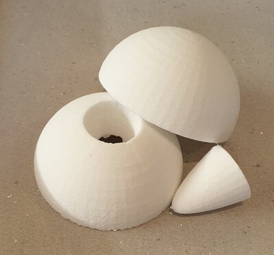 The Bomb Shell 3"LARGE . 5 piece set BBHP EXCLUSIVE
Moulds are made to order. up to 10 working days lead time on all 3d moulds.