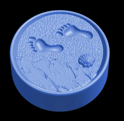 Foot prints in the sand approx 131g BBHP EXCLUSIVE