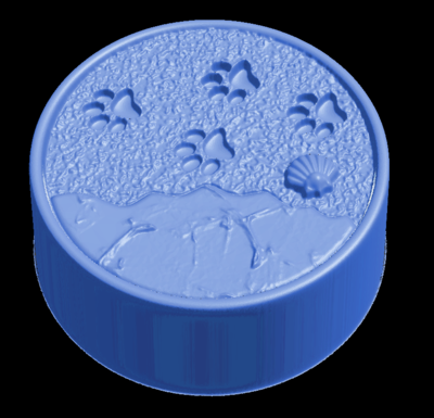 BBHP EXCLUSIVE Paw prints in the sand approx 130g