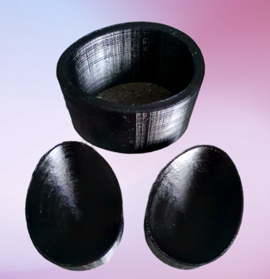 2.2&quot; Egg mold for Egg cartons
Egg cartons  sold separately 
 All 3d moulds are made to order. 
can take up to 10 working days lead time at busy periods