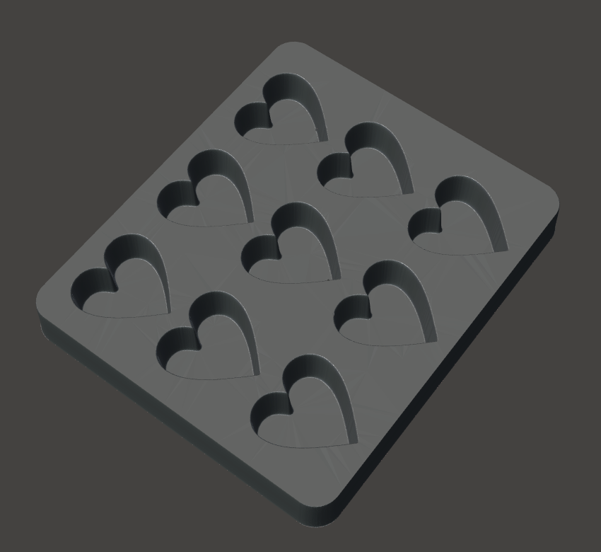 Tray of 9 micro Hearts, perfect to add in mylar bags 
Hearts weigh roughly 6g each .
Tray is 130 x 110mm x14mm height