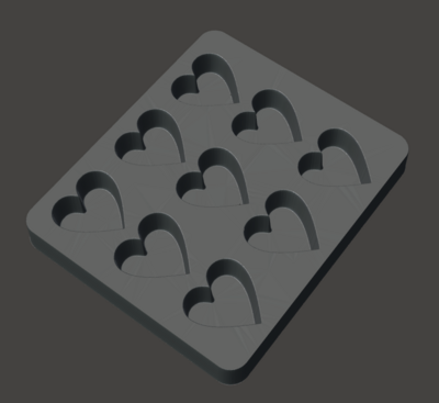 Tray of 9 micro Hearts, perfect to add in mylar bags 
Hearts weigh roughly 6g each .
Tray is 130 x 110mm x14mm height