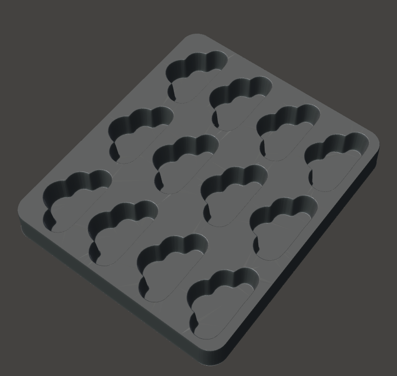 Tray of 12 micro Clouds perfect to add in mylar bags 
Clouds weigh roughly 6g each .
Tray is 130 x 110mm x14mm height