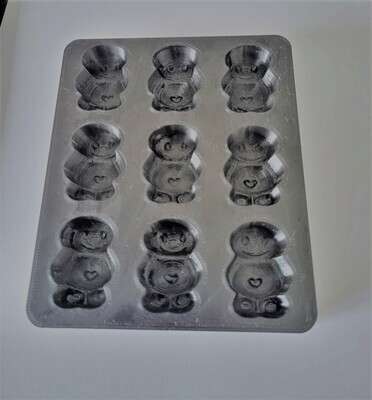 Tray of 9 micro Jelly Babies perfect to add in mylar bags 
Tray is 130 x 110mm x14mm height