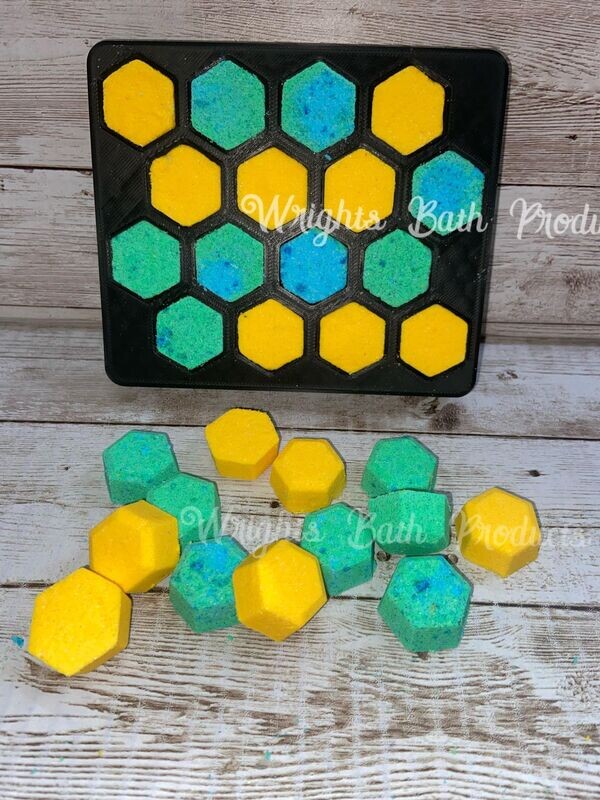 Tray of  Micro hexagons perfect to add in mylar bags &amp; Frosting Pots