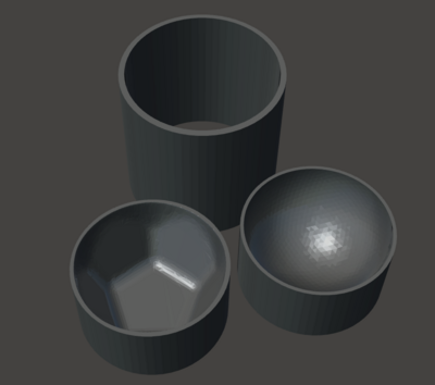 2.5 inch hex round bath bomb mould 
 All 3d moulds are made to order. 
can take up to 10 working days lead time at busy periods