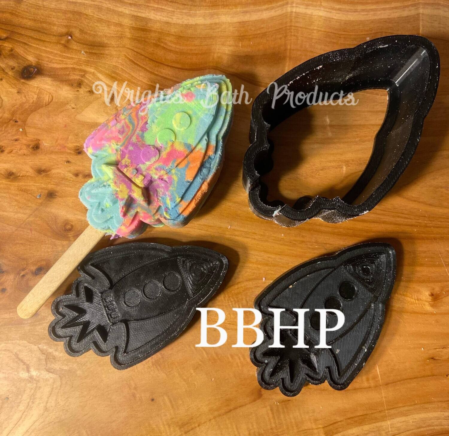 Rocket Bubble Bar Mould BBHP EXCLUSIVE 
Approx 180g ( BIG)
All 3d moulds are made to order. 
can take up to 10 working days lead time at busy periods