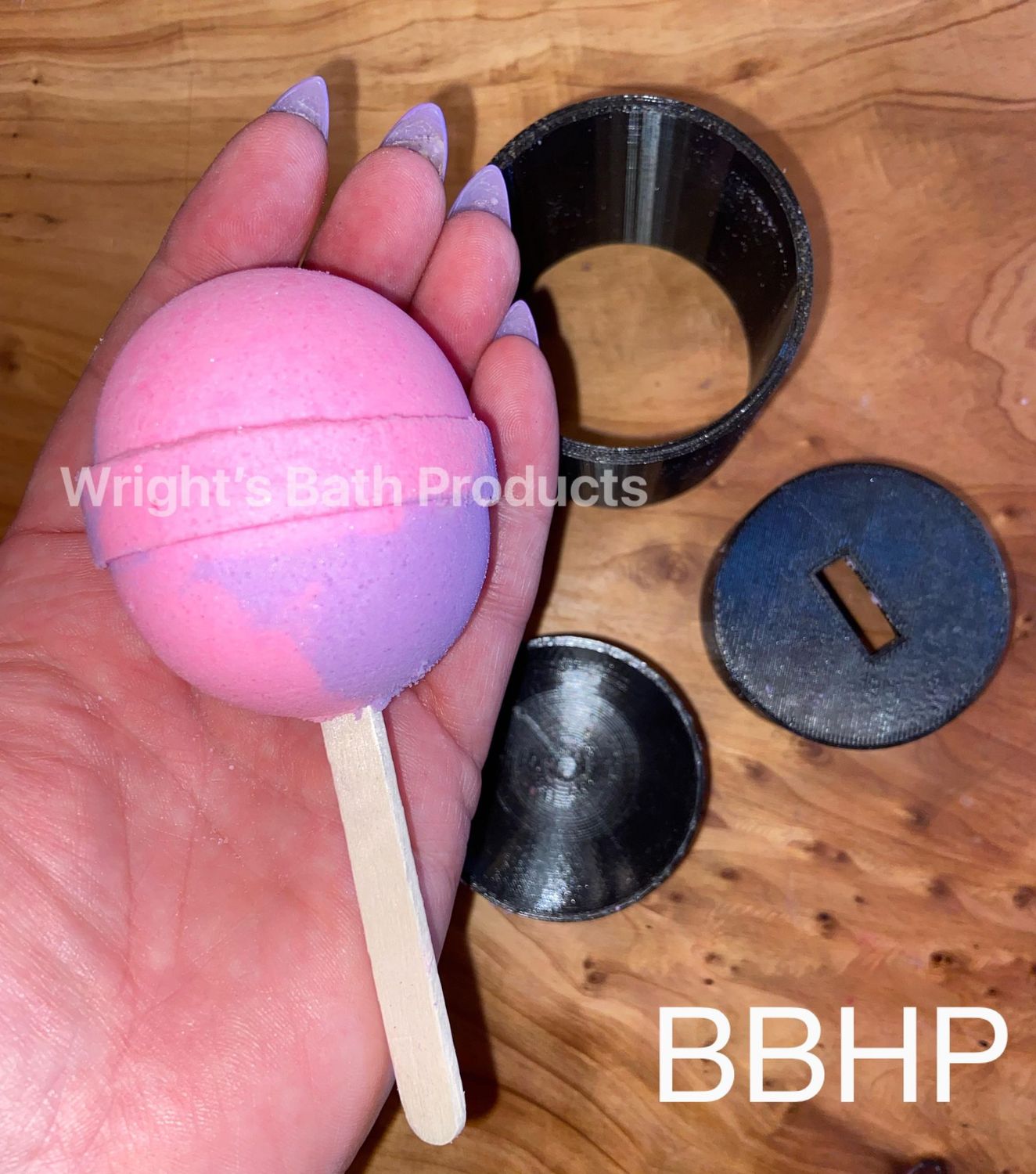 NEW STYLE round Bubble Bar and bath bomb Mould BBHP EXCLUSIVE 
Approx 200g
All 3d moulds are made to order. 
can take up to 10 working days lead time at busy periods