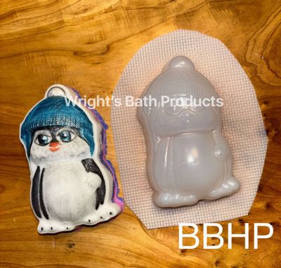 Cosy Penguin bath bomb mould