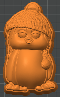 Cosy Penguin bath bomb mould