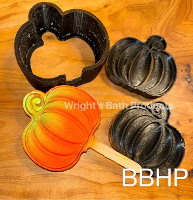 Pumpkin  Bubble Bar and bath bomb Mould BBHP EXCLUSIVE 
Approx 170g