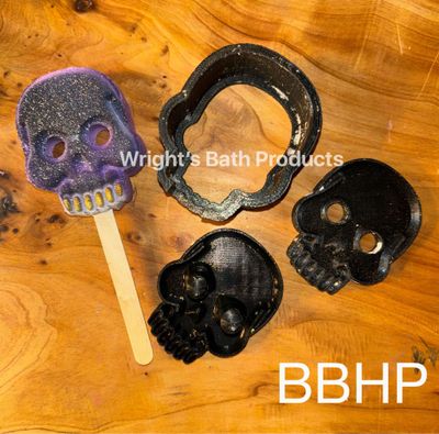 Skull  Bubble Bar and bath bomb Mould BBHP EXCLUSIVE  Approx 70g