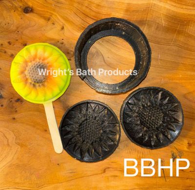 Sunflower  Bubble Bar and bath bomb Mould BBHP EXCLUSIVE  Approx 70g