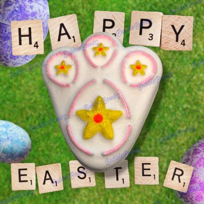 Flowers Bunny Paw  bath bomb mould