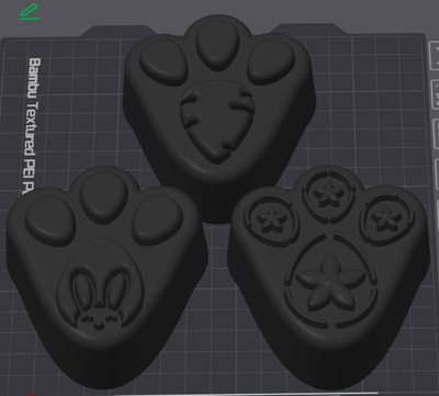 Carrot Bunny Paw  bath bomb mould