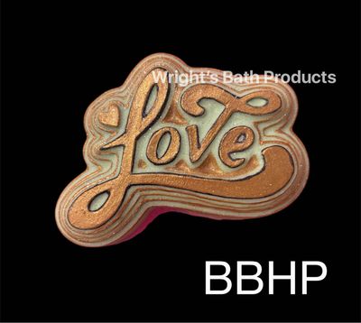 Retro Love  bath bomb mould