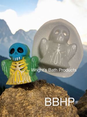 Skellyboo the skeleton ghost bath bomb mould  BBHP EXCLUSIVE approx 150g